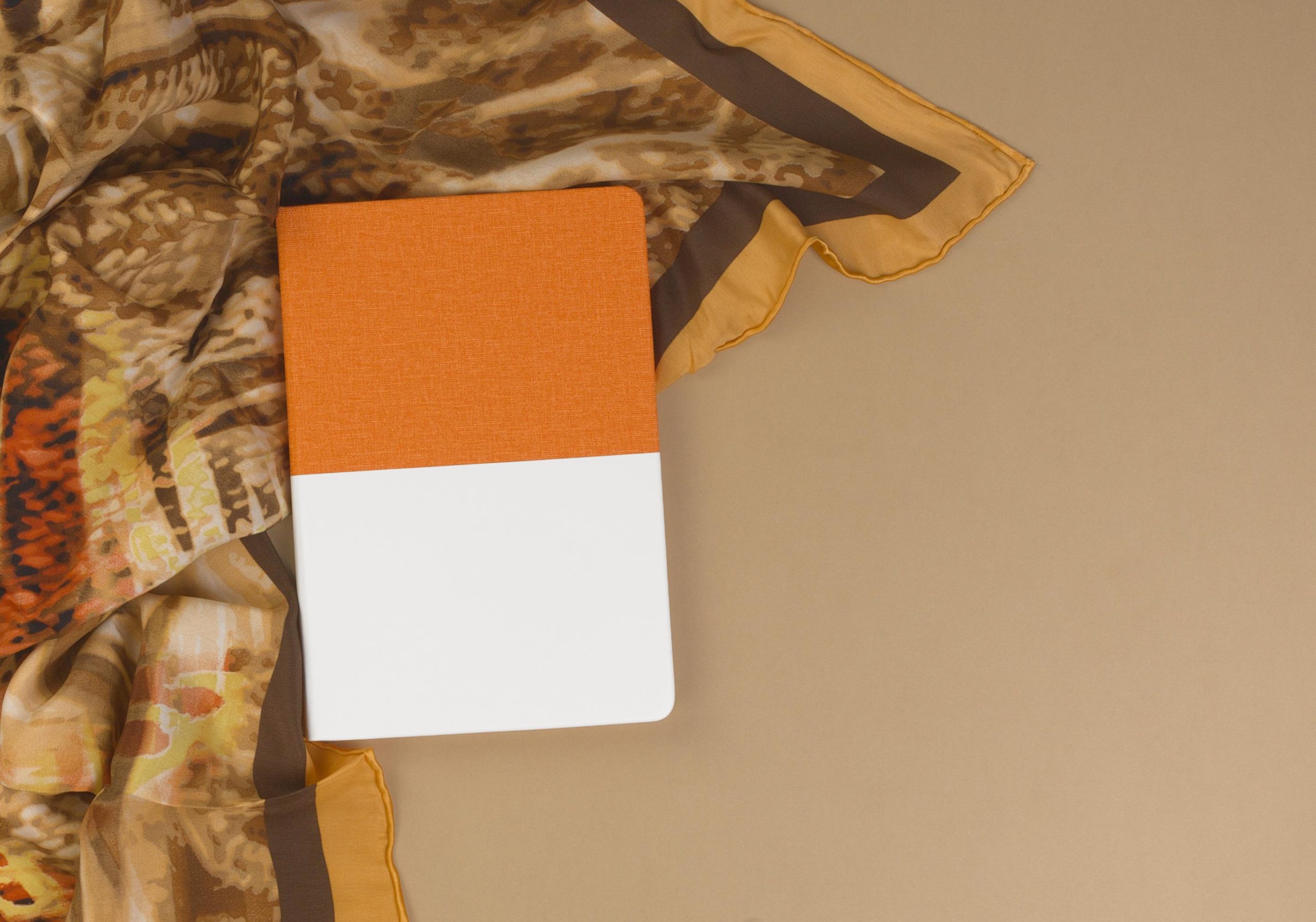 Ежедневник недатированный "Палермо", А5, цвет оранжевый с белым, фото 1