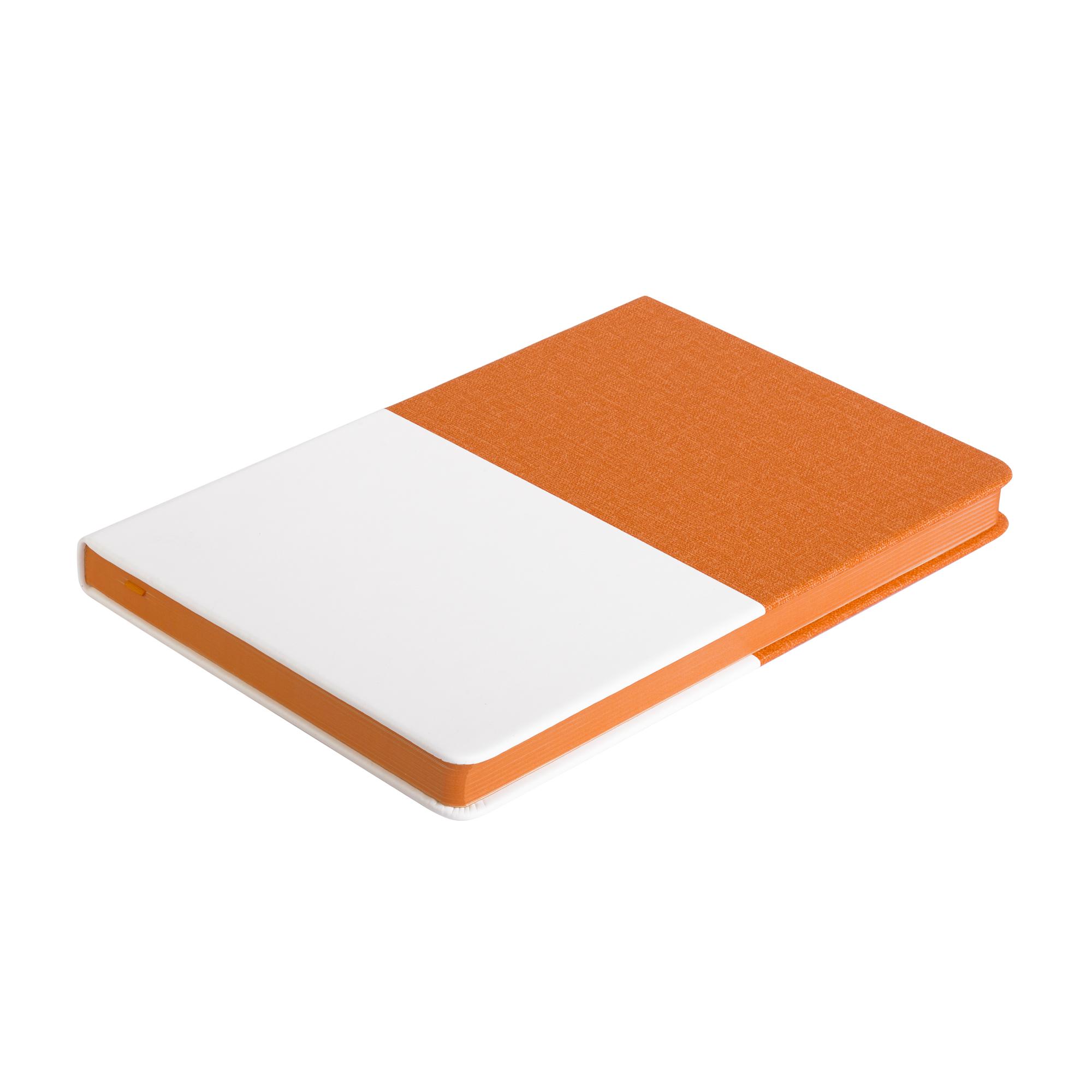 Ежедневник недатированный "Палермо", А5, цвет оранжевый с белым, фото 2