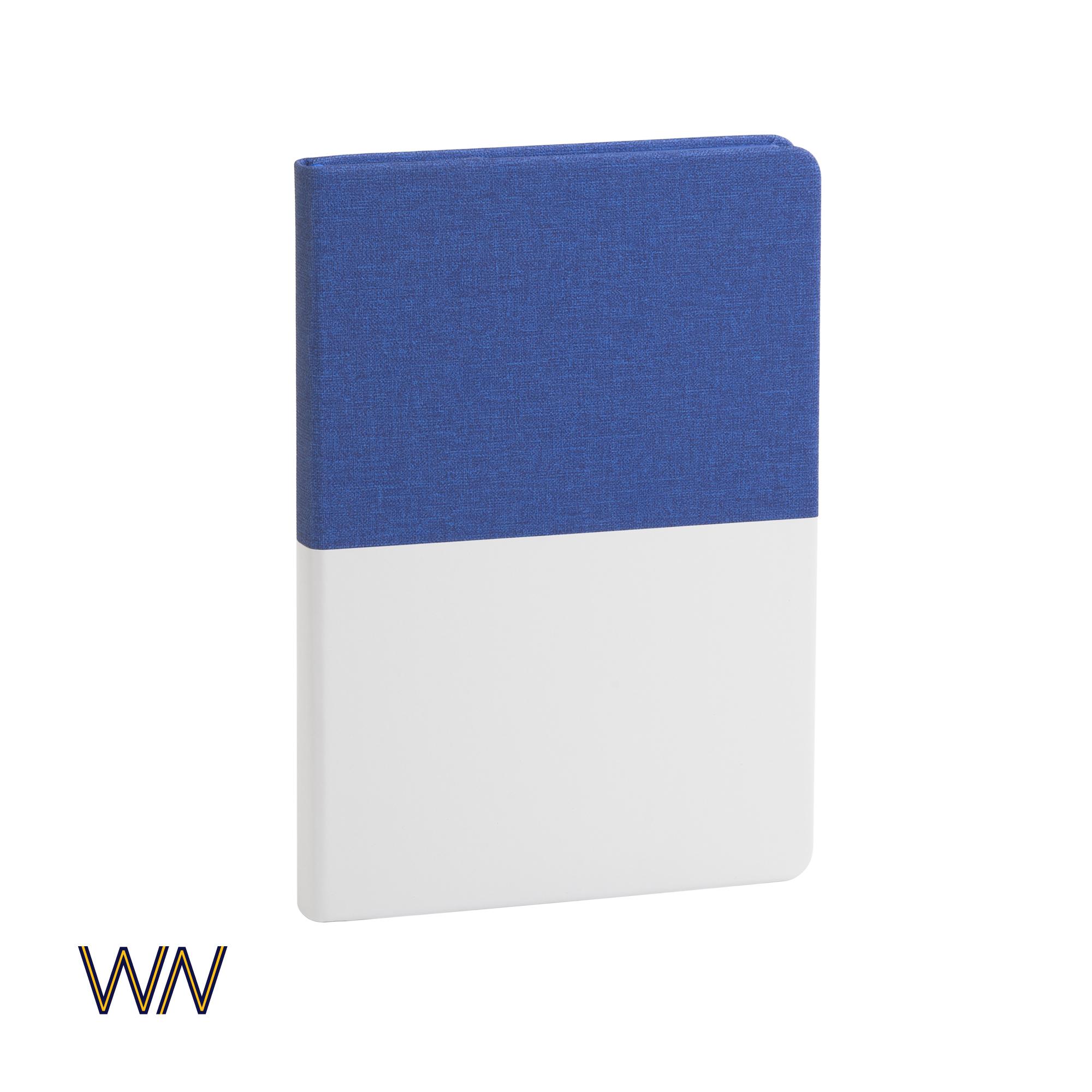 Ежедневник недатированный "Палермо", А5, цвет синий с белым
