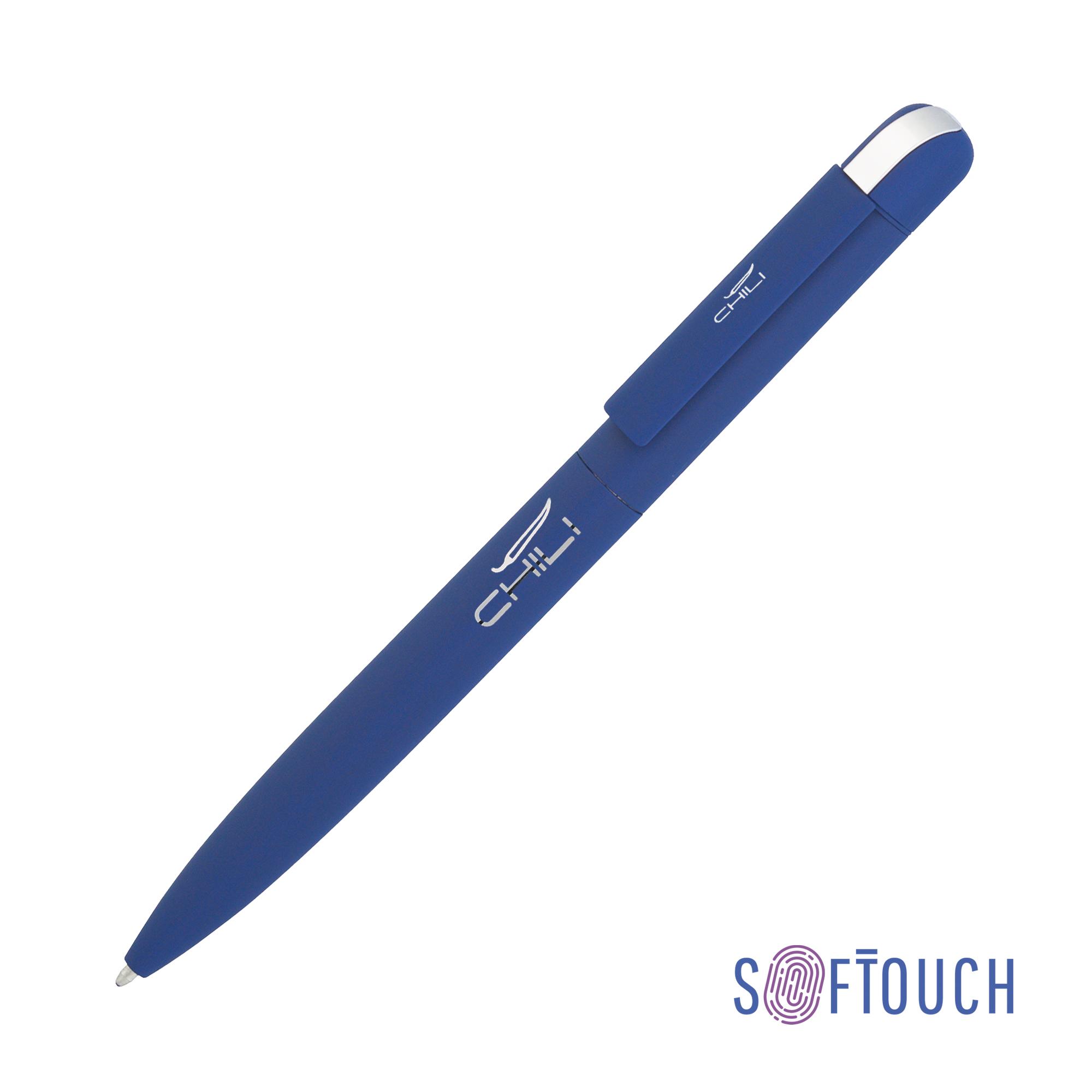 Ручка шариковая "Clas", покрытие soft touch, цвет темно-синий - купить оптом