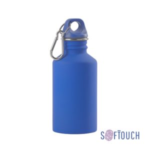 Бутылка для воды "Финиш" 500 мл, покрытие soft touch, цвет синий - купить оптом