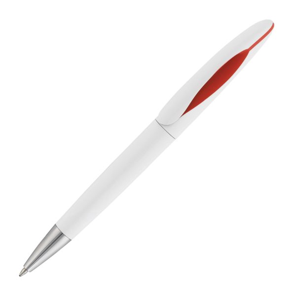 Ручка шариковая "Sophie", цвет белый с красным - купить оптом