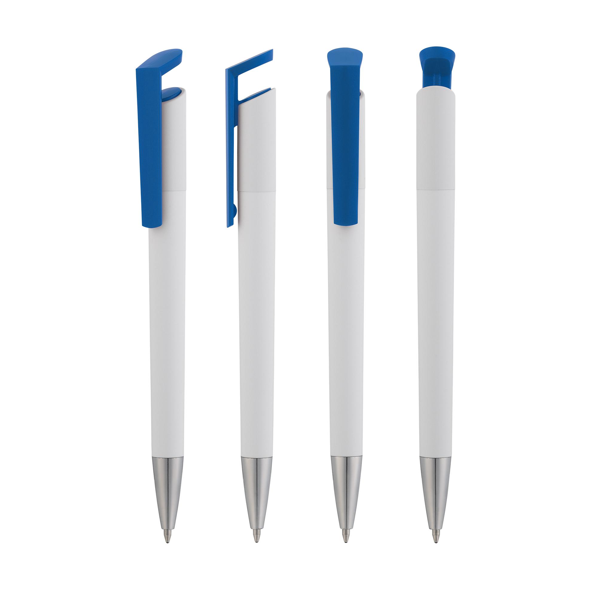 Ручка шариковая "Chuck", цвет белый с синим, фото 2