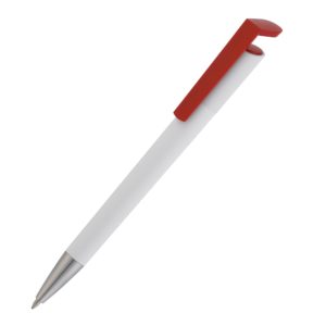 Ручка шариковая "Chuck", цвет белый с красным - купить оптом