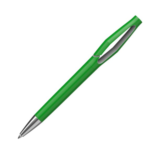 Ручка шариковая "Jack", оранжевый/серебро, цвет зеленый - купить оптом