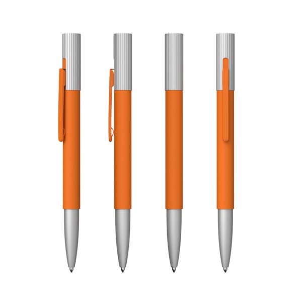 Ручка шариковая "Clas", покрытие soft touch, цвет оранжевый - купить оптом