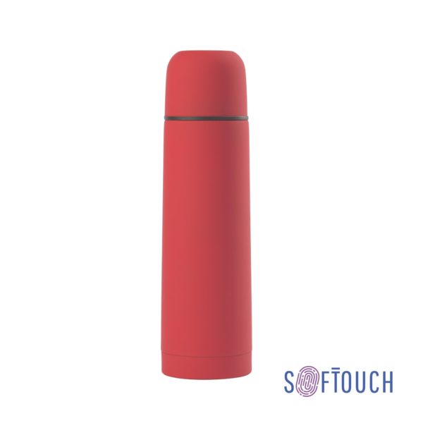 Термос "Крит" 500 мл, покрытие soft touch, цвет красный - купить оптом