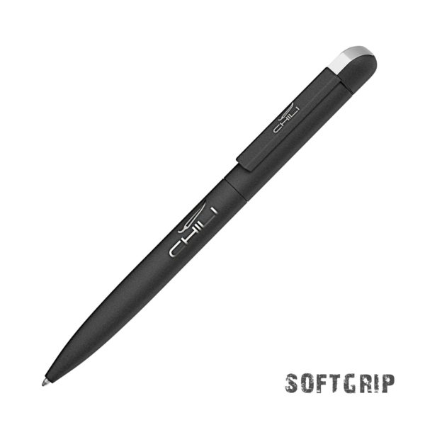 Ручка шариковая "Jupiter SOFTGRIP", покрытие softgrip, цвет черный - купить оптом