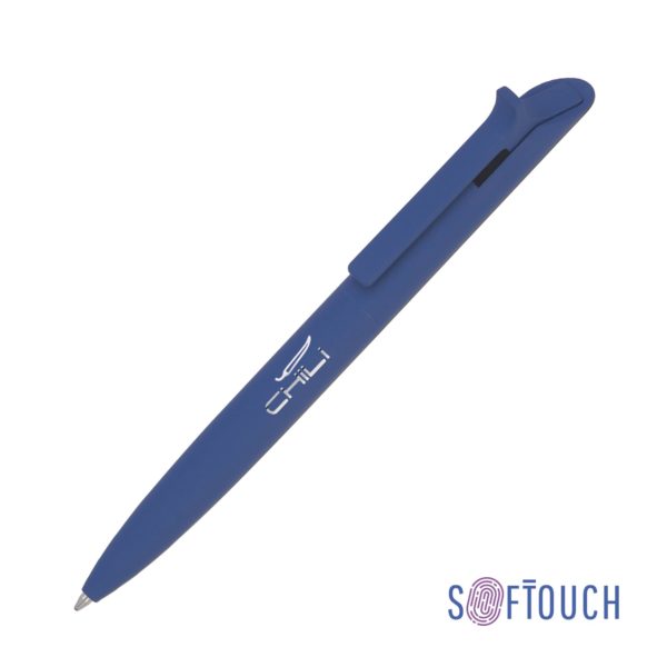 Ручка шариковая "Uran", темно-синий, покрытие soft touch, цвет темно-синий - купить оптом