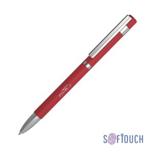 Ручка шариковая "Mars", покрытие soft touch, цвет красный - купить оптом