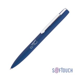 Ручка шариковая "Mercury", покрытие soft touch, цвет темно-синий - купить оптом