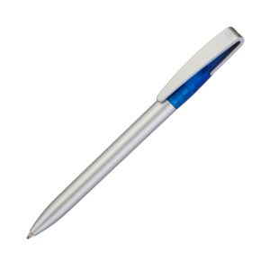 Ручка шариковая COBRA SIS, цвет серебристый с синим - купить оптом