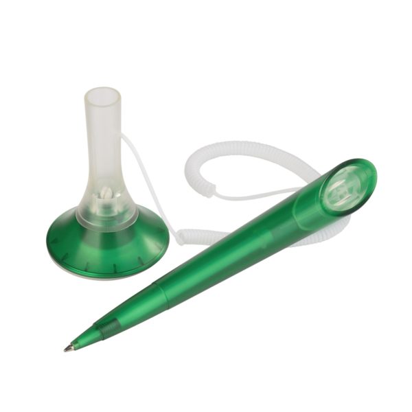 Ручка шариковая MEMO LEVISTOR CORD ICE, цвет зеленый - купить оптом