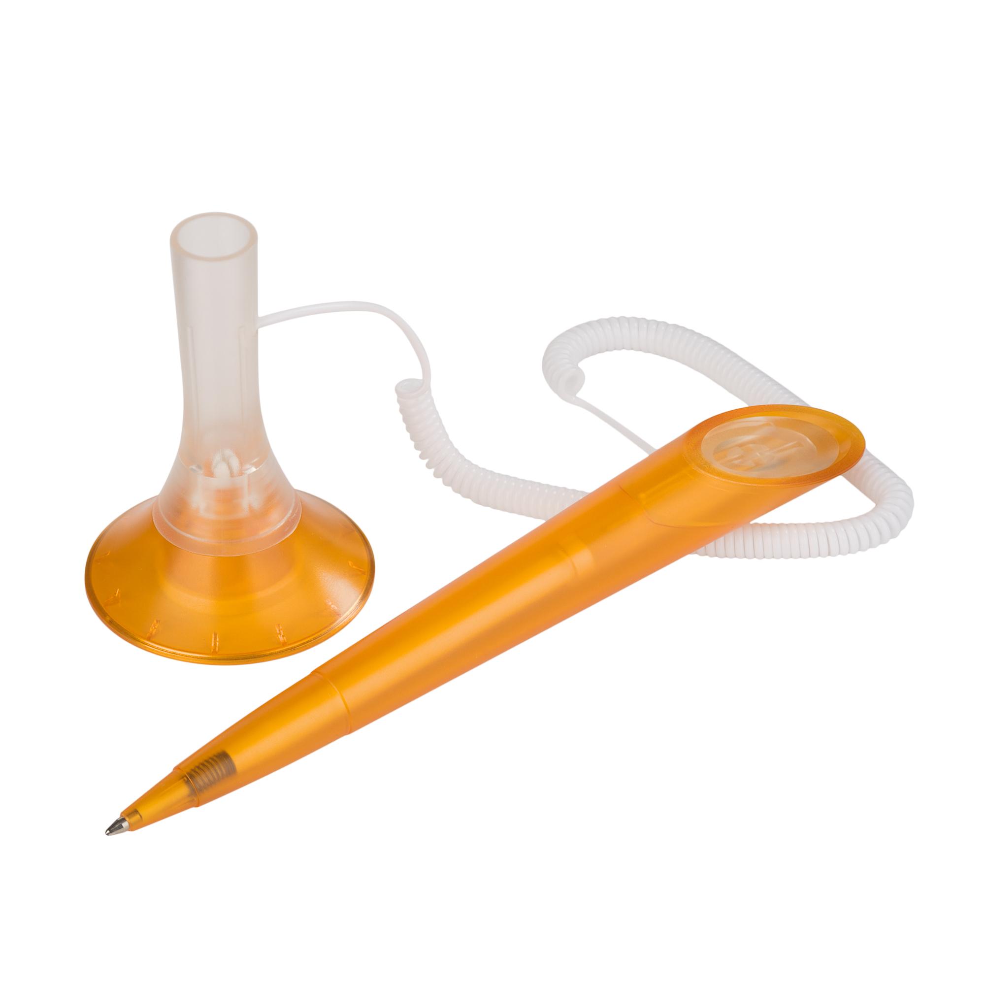 Ручка шариковая MEMO LEVISTOR CORD ICE, цвет оранжевый, фото 1