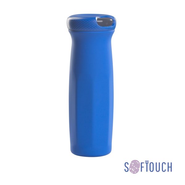 Термостакан "Аризона" 630 мл, покрытие soft touch, цвет синий - купить оптом