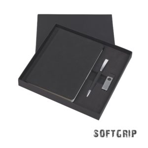 Подарочный набор "Комо", покрытие soft grip, цвет черный - купить оптом