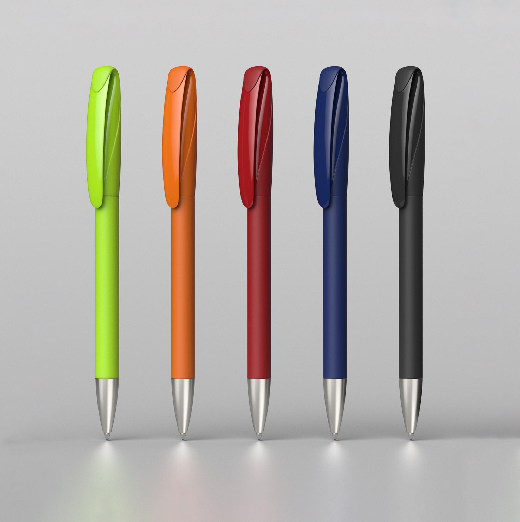 Ручка шариковая BOA SOFTTOUCH M, покрытие soft touch, цвет зеленое яблоко, фото 2