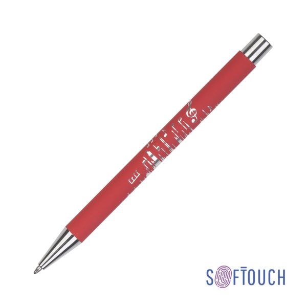Ручка шариковая "Aurora", покрытие soft touch, цвет красный - купить оптом