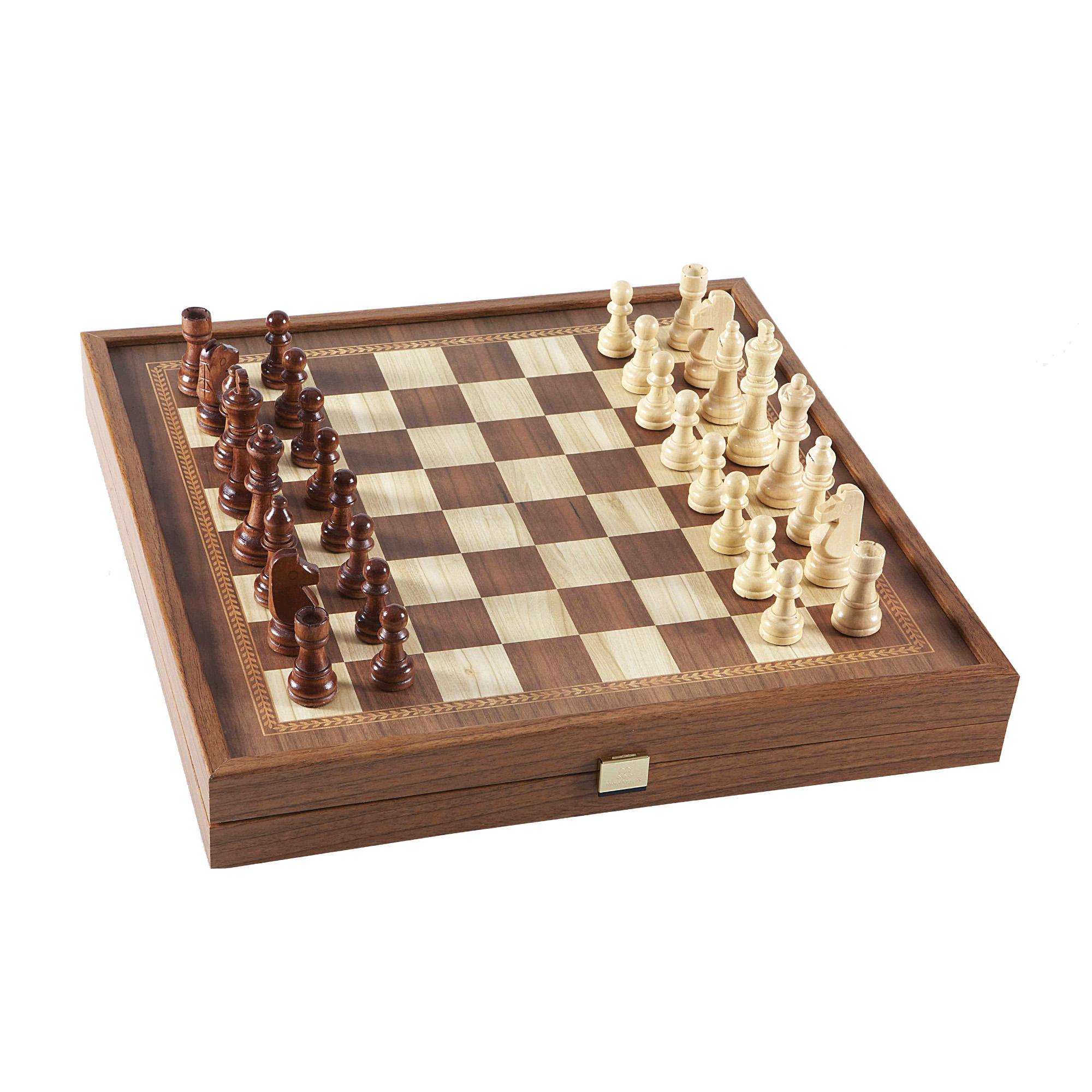Набор игр 3 в 1 (шахматы, нарды, шашки), цвет коричневый, фото 2