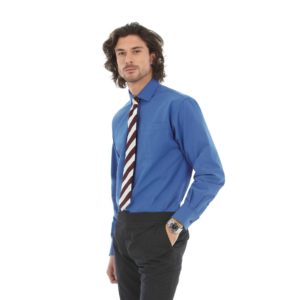 Рубашка мужская с длинным рукавом Heritage LSL/men, цвет синий - купить оптом