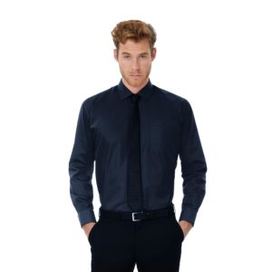 Рубашка мужская с длинным рукавом LSL/men, цвет темно-синий - купить оптом