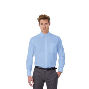 Рубашка мужская с длинным рукавом Oxford LSL/men, цвет голубой - купить оптом
