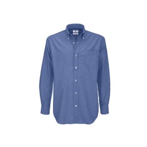 Рубашка мужская с длинным рукавом Oxford LSL/men, цвет синий - купить оптом
