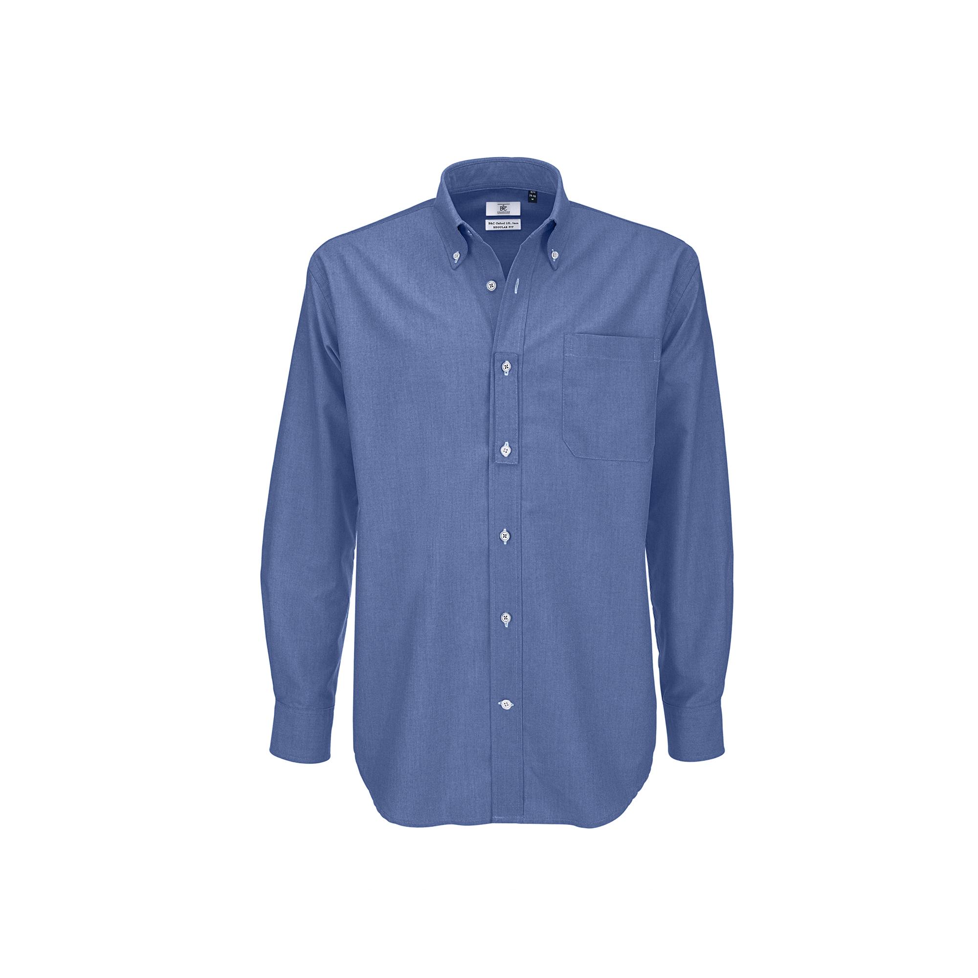 Рубашка мужская с длинным рукавом Oxford LSL/men, цвет синий, фото 1