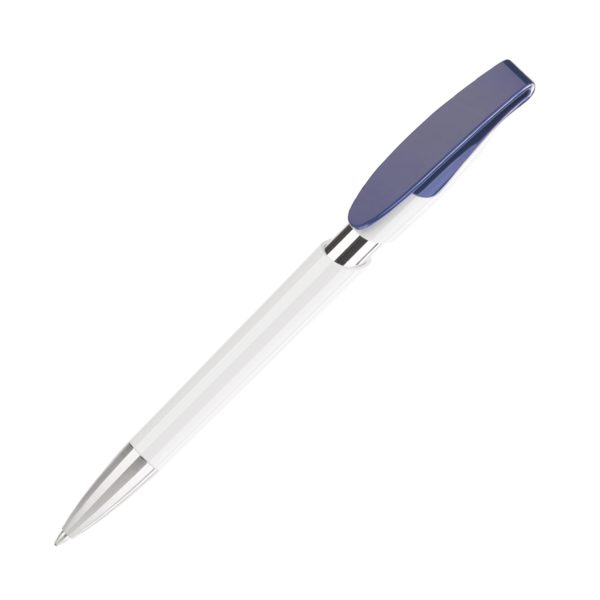 Ручка шариковая RODEO M, цвет белый с синим - купить оптом