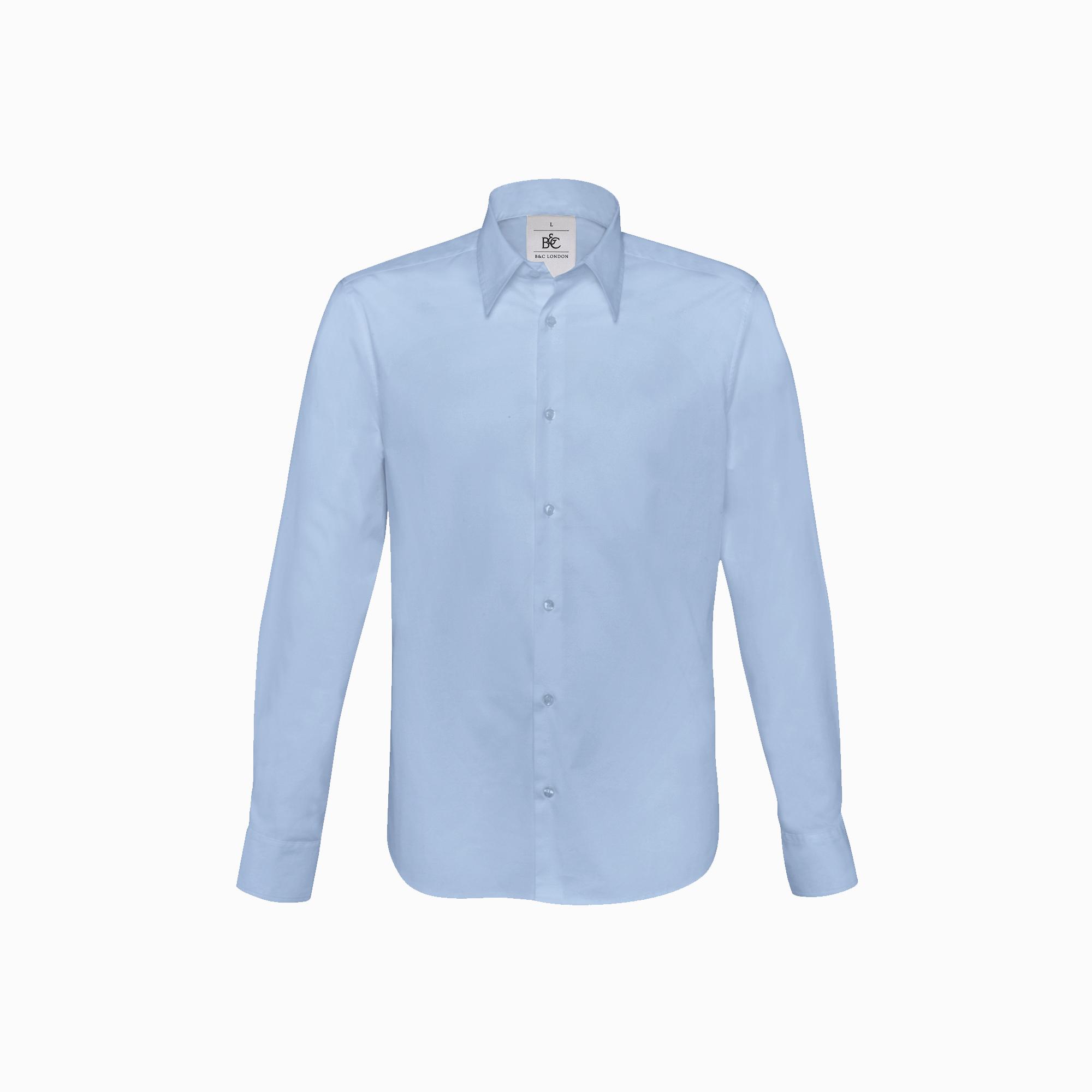 Рубашка с длинным рукавом London, размер XL , цвет корпоративный голубой, фото 1