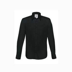Рубашка с длинным рукавом London, размер XL , цвет черный - купить оптом