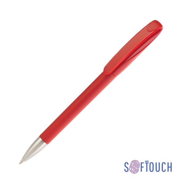 Ручка шариковая BOA SOFTTOUCH M, покрытие soft touch, цвет красный - купить оптом