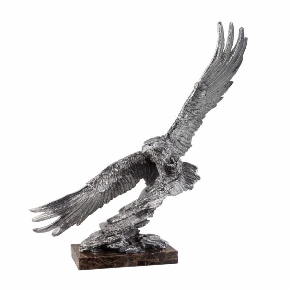 Скульптура "Орел", цвет серебристый - купить оптом