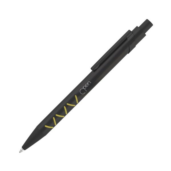 Ручка шариковая "Will", цвет черный с желтым - купить оптом