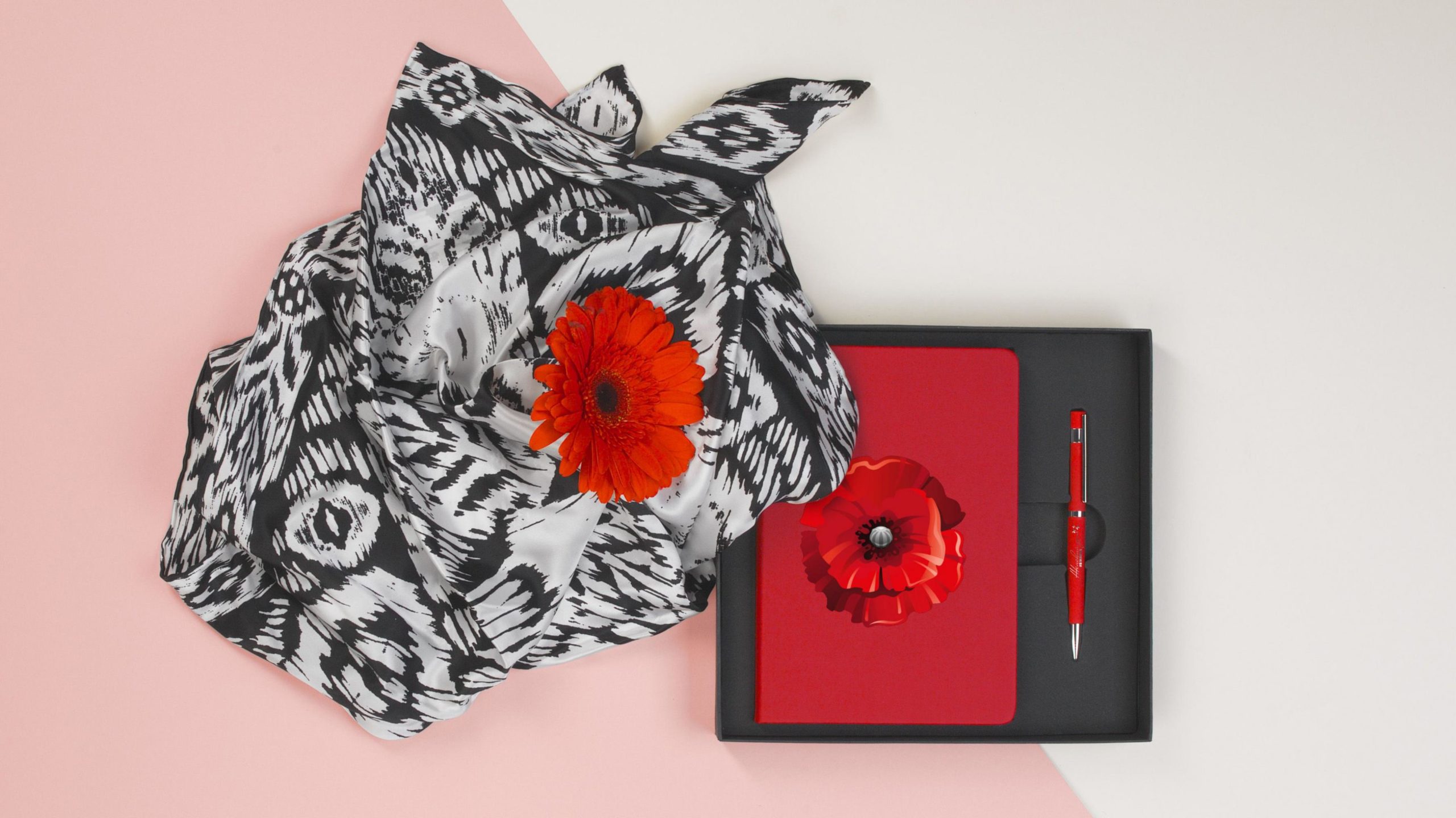 Подарочный набор "Парма", покрытие soft touch, цвет красный, фото 4