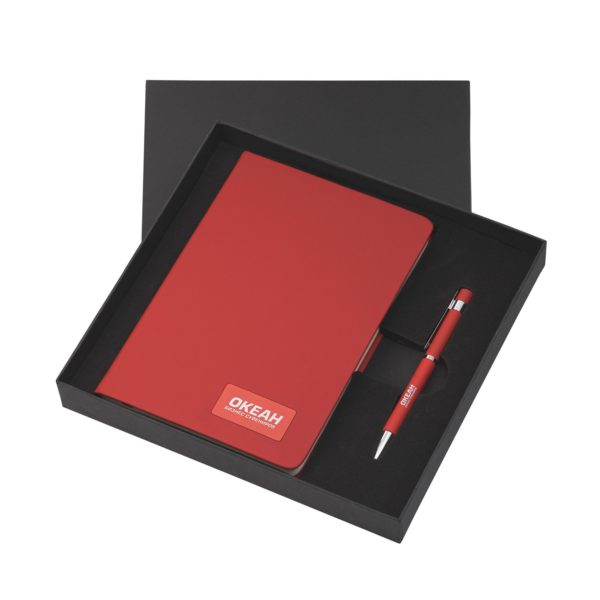 Подарочный набор "Парма", покрытие soft touch, цвет красный - купить оптом