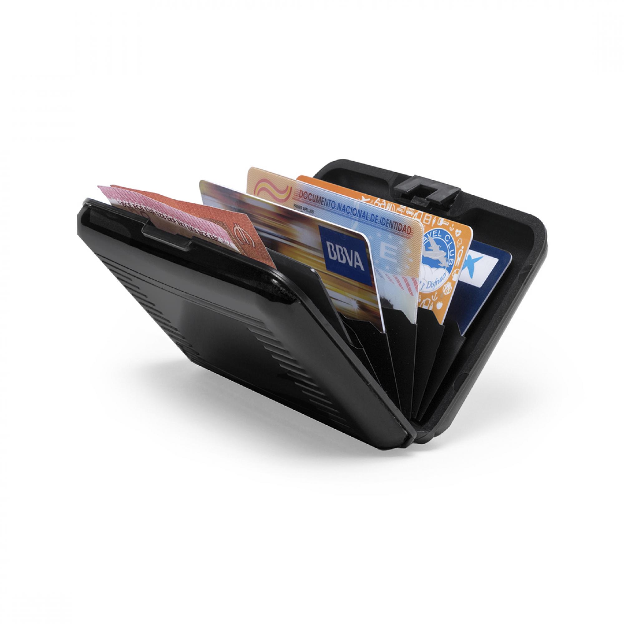 Футляр "Trust" для банковских карт и визиток с RFID - защитой, цвет черный, фото 2