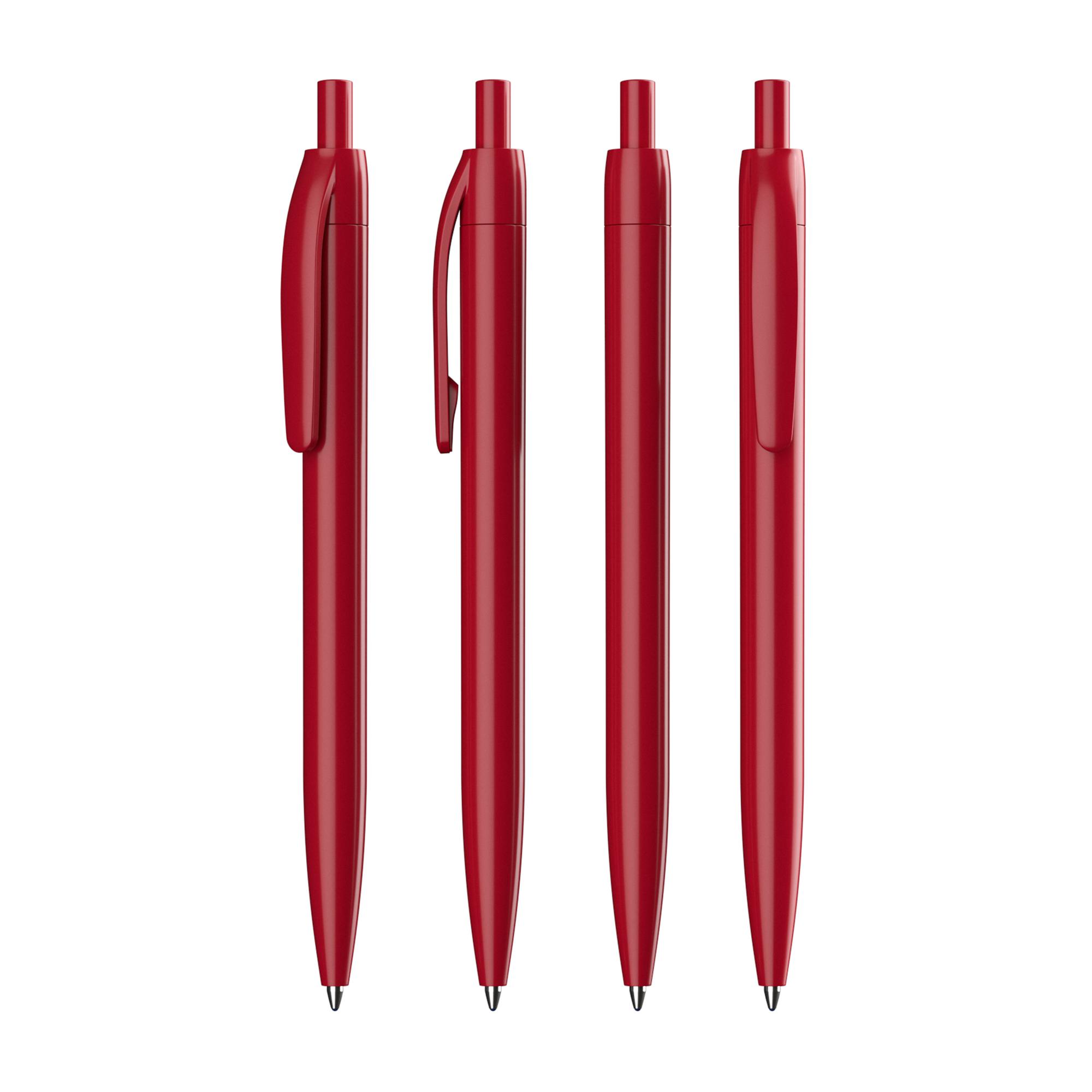 Ручка шариковая "Phil" из антибактериального пластика, цвет красный, фото 1