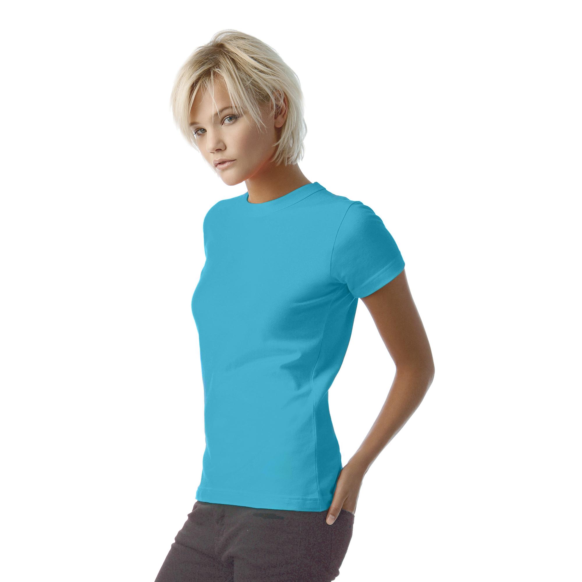 Футболка женская Exact 190/women, цвет светло-лазурный, фото 1