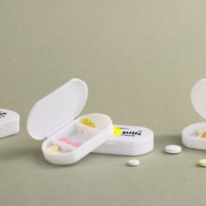 Таблетница "Pill house" с антибактериальной защитой, цвет белый - купить оптом