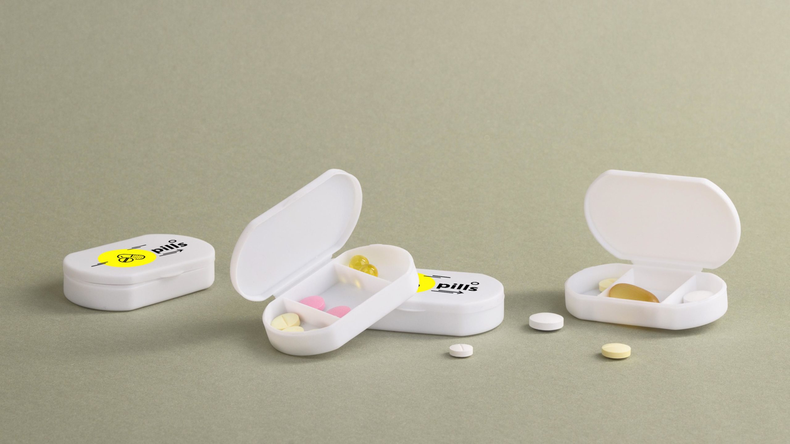 Таблетница "Pill house" с антибактериальной защитой, цвет белый, фото 1