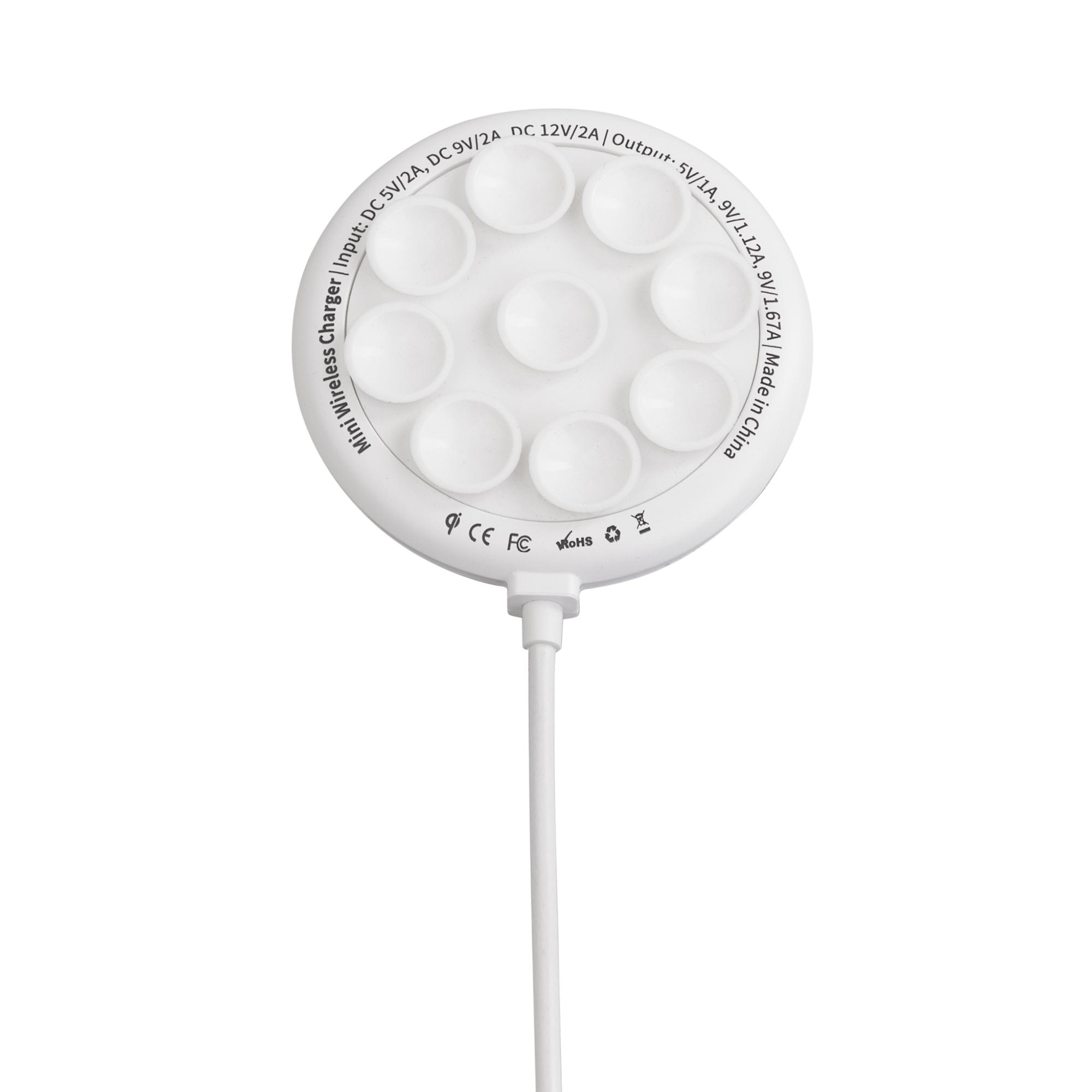 Беспроводное зарядное устройство "ShineMax SOFTTOUCH", 10000 mAh с подсветкой логотипа и цифровым индикатором заряда, цвет черный - купить оптом