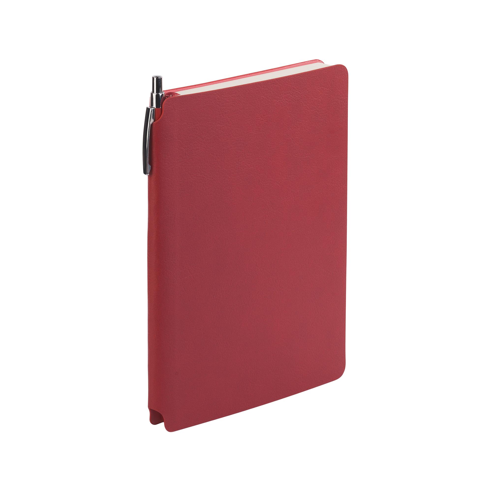 Ежедневник недатированный "Альба", формат А5, гибкая обложка, цвет красный, фото 2