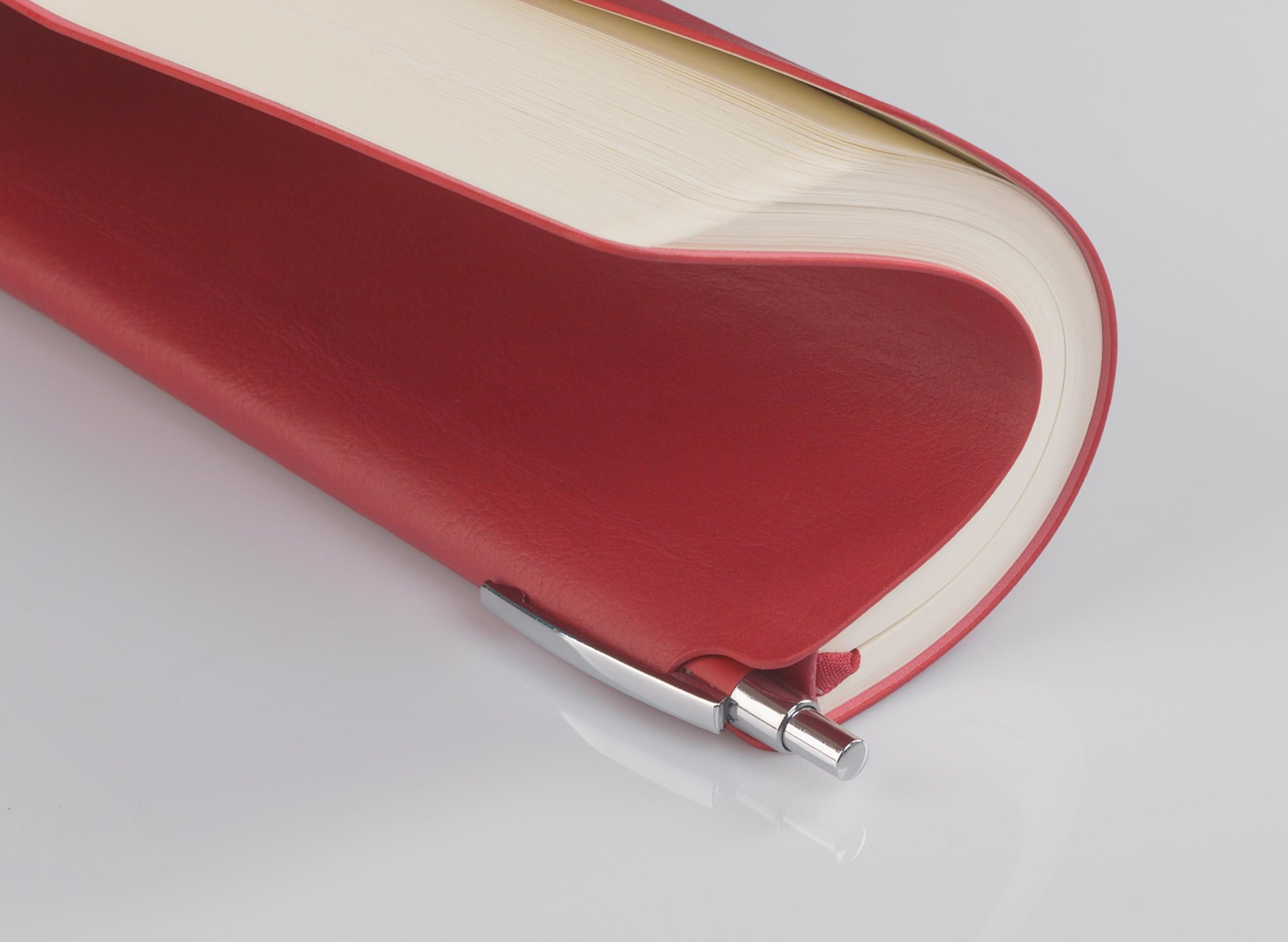 Ежедневник недатированный "Альба", формат А5, гибкая обложка, цвет красный, фото 4