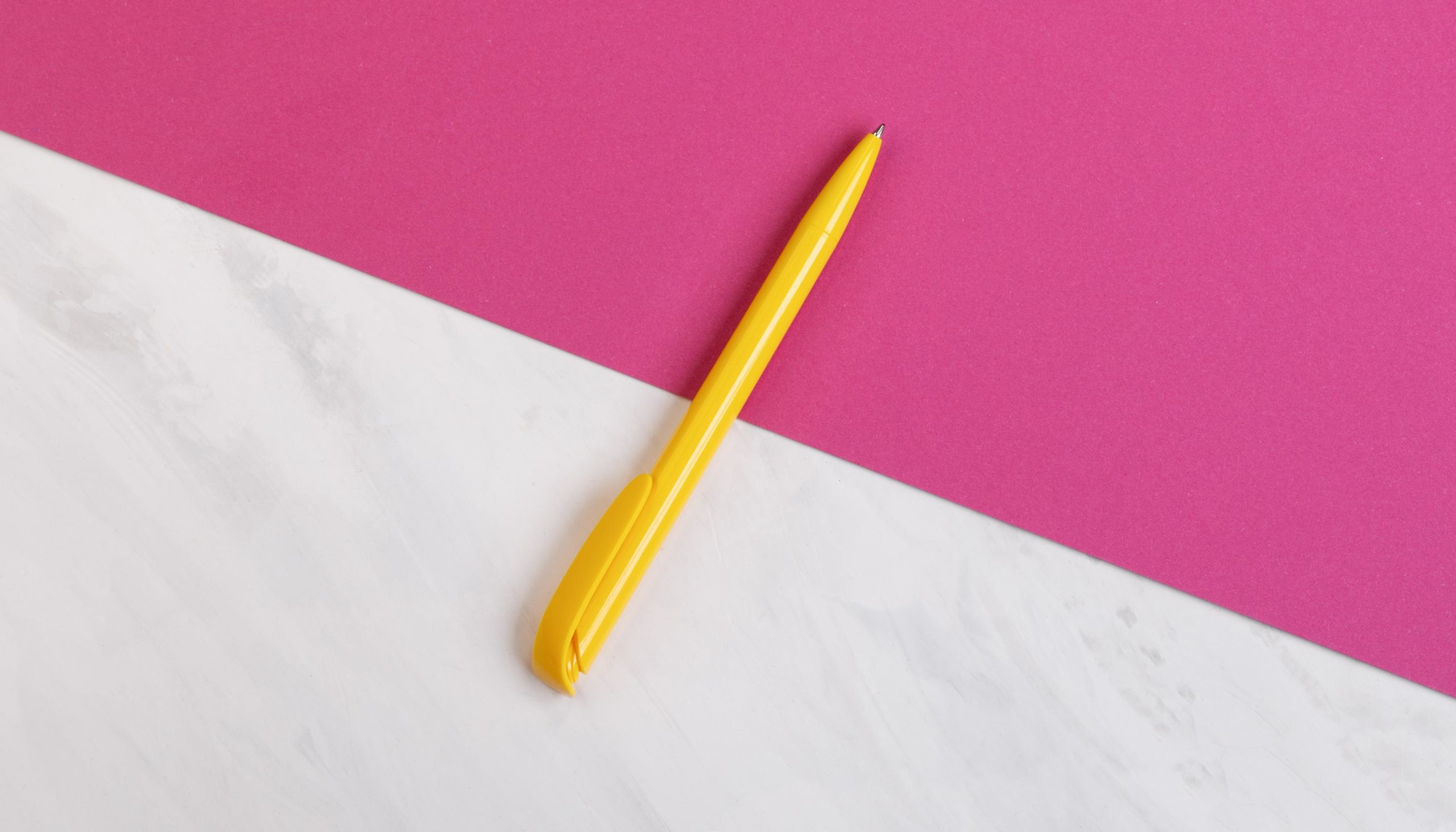 Ручка шариковая JONA, цвет желтый, фото 1