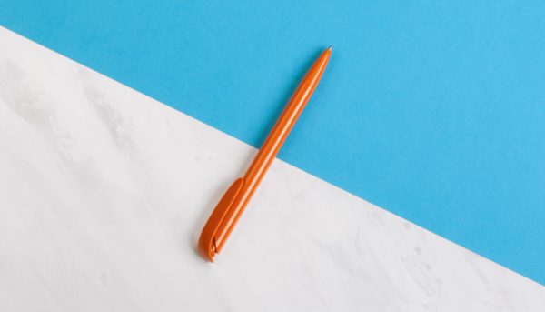 Ручка шариковая JONA, цвет оранжевый - купить оптом