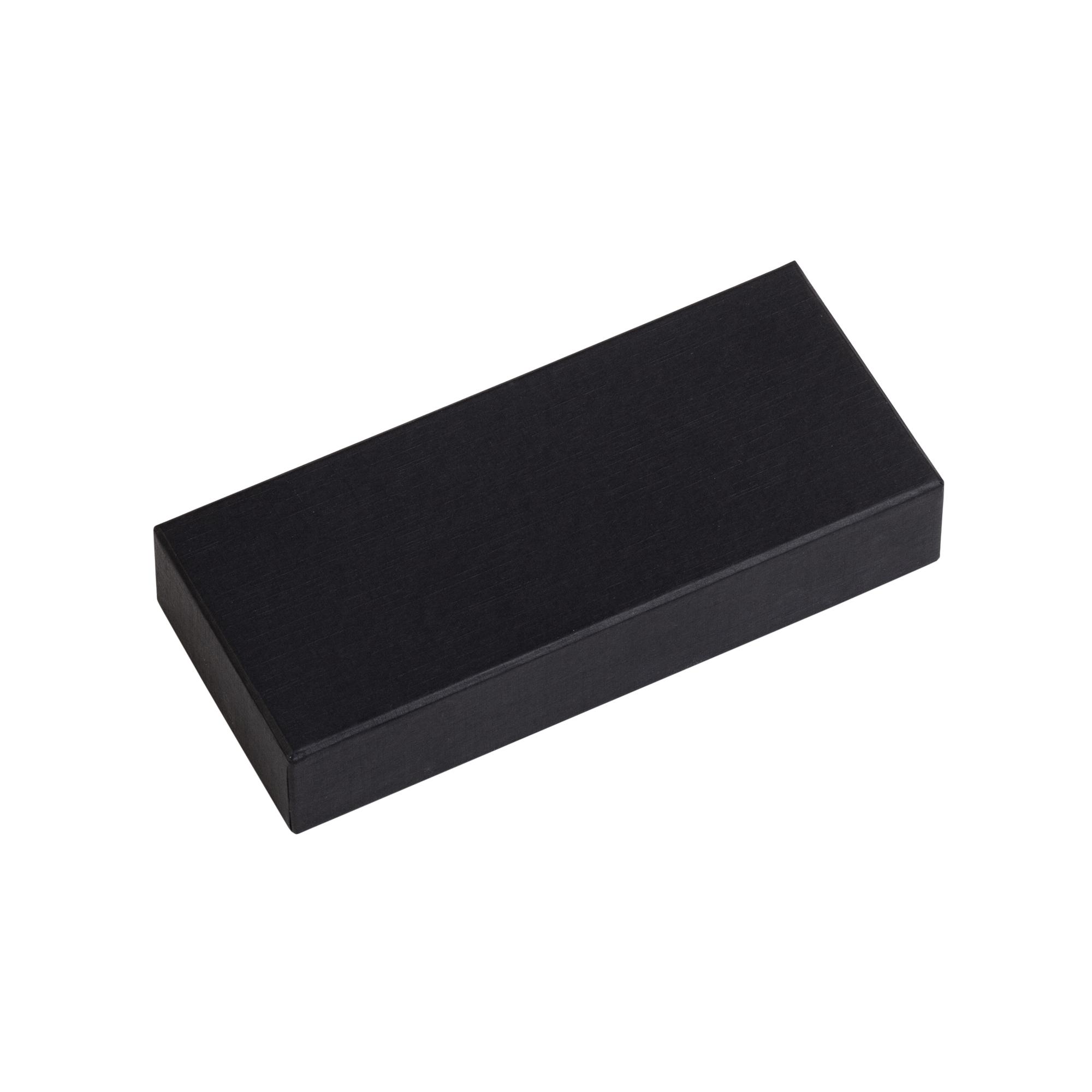Подарочная коробка без ложемента (крышка-дно, 17,5 х 3,2 х 7,5 см), цвет черный