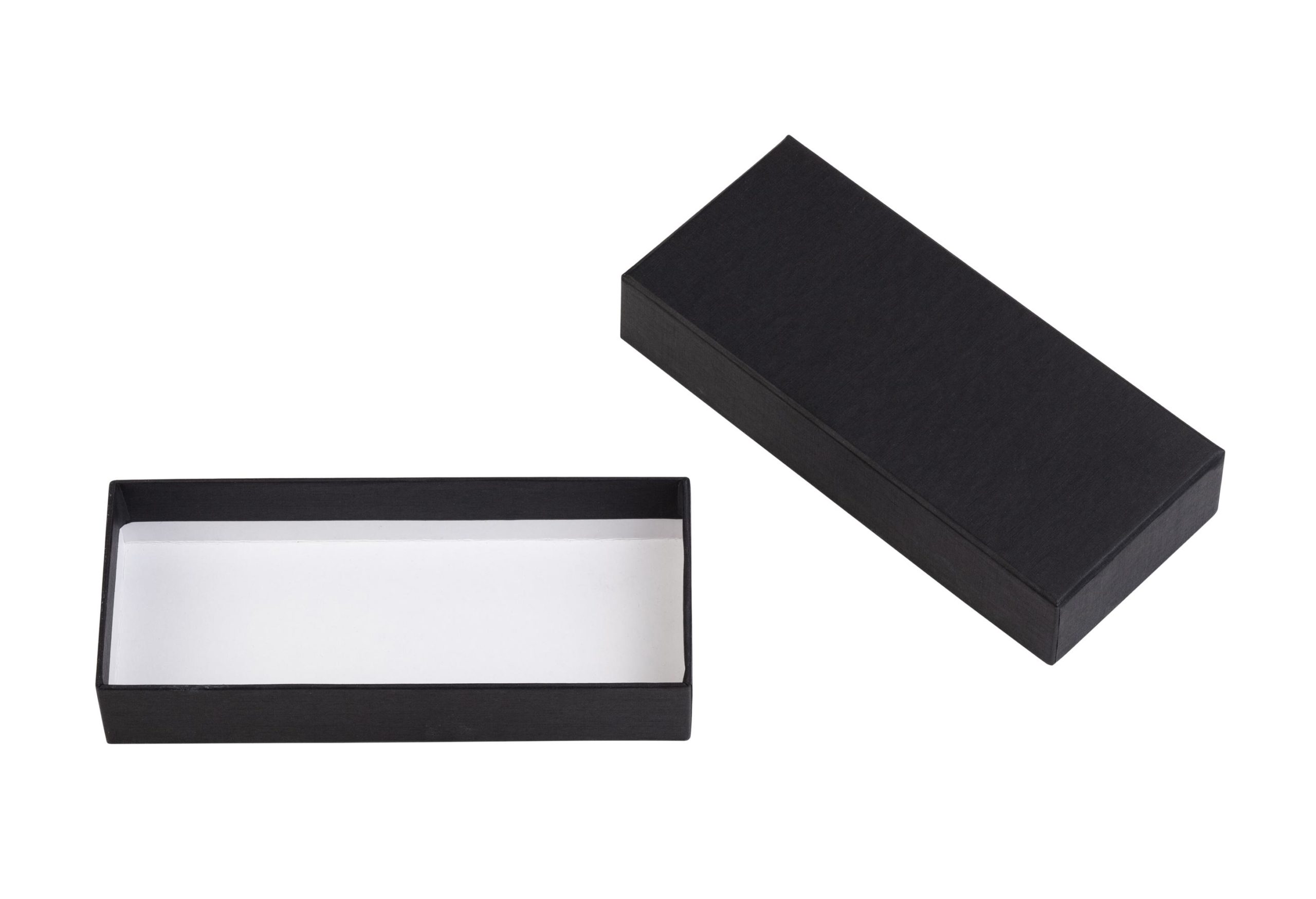 Подарочная коробка без ложемента (крышка-дно, 17,5 х 3,2 х 7,5 см), цвет черный, фото 1
