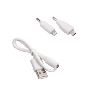 Кабель 2-в-1 (microUSB, Lightning), цвет белый - купить оптом