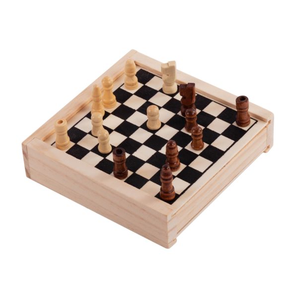 Набор игр "Game box" 3 в 1: шахматы, лудо и шашки, цвет натуральный - купить оптом